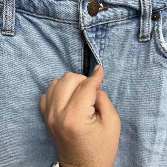 J Crew Womens Mid Rise Skinny Jeans Size 29 Blue Light Was Cotton Blend Denim - Picture 5 of 11